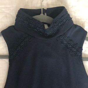 Navy Blue Halter Top Dress